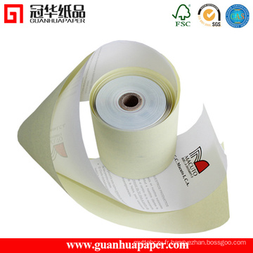 Rouleaux de papier autocopiant certifiés ISO de 76 mm et 2 carrés pour POS